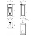 Чертеж Печь Tea (La Nordica)